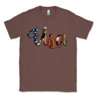 Chestnut usa calligraphy Classic Tee - Jasminsmagicworld