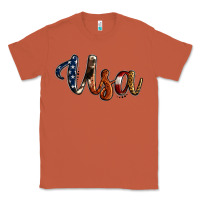 Copper usa calligraphy Classic Tee - Jasminsmagicworld