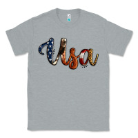 Heather Grey usa calligraphy Classic Tee - Jasminsmagicworld
