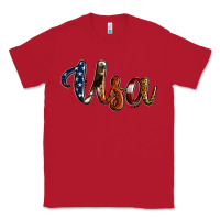 Red usa calligraphy Classic Tee - Jasminsmagicworld