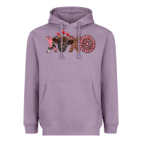 Lavender xoxo calf and gemstone Heavyweight Hoodie - RanaPortraitStore