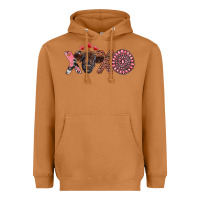 Meerkat xoxo calf and gemstone Heavyweight Hoodie - RanaPortraitStore