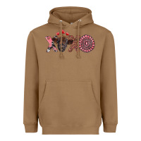 Toasted Coconut xoxo calf and gemstone Heavyweight Hoodie - RanaPortraitStore