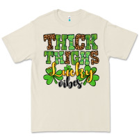 Bone St. Patrick's Thick thighs lucky vibes Premium Tee - OliviaCreatesArt