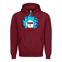 Burgundy thing 1 Zipper Hoodie - linhVisuals