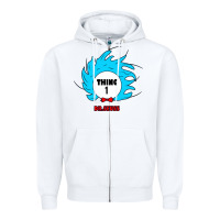 White thing 1 Zipper Hoodie - linhVisuals