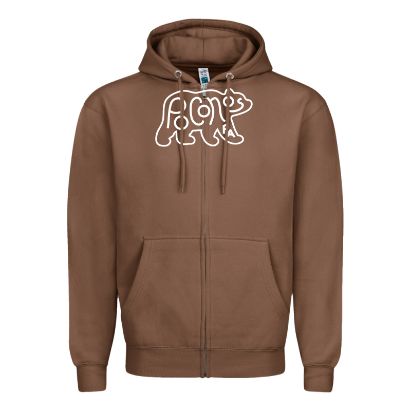 Poconos Pennsylvania Pocono Pa Bear Travel Animal Zipper Hoodie by linhVisuals | Teevron