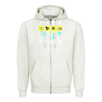 Oatmeal Heather stem education science tech engineering maths Zipper Hoodie - linhVisuals