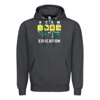 Smoke stem education science tech engineering maths Zipper Hoodie - linhVisuals