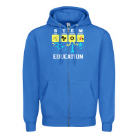 True Royal stem education science tech engineering maths Zipper Hoodie - linhVisuals