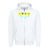 White stem education science tech engineering maths Zipper Hoodie - linhVisuals