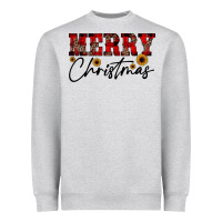 Heather Grey merry christmas Heavyweight Sweatshirt - JahusDesignShop