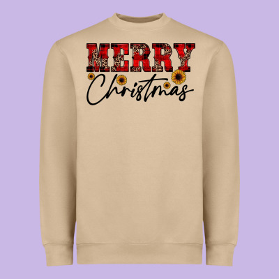 Merry Christmas Heavyweight Sweatshirt Designed By Jahusdesignshop