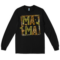 Black mama fall Long Sleeve Tee - CowhideDigitalArt