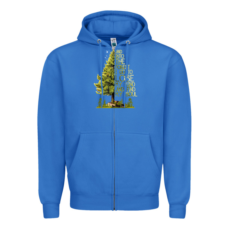 Into The Forest Hiking Tree Zipper Hoodie by linhVisuals | Teevron