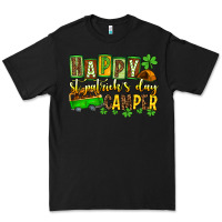 Black St. Patrick's Happy St. Patrick's Day camper Premium Tee - OliviaCreatesArt