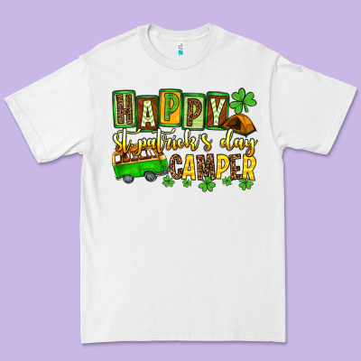 St. Patrick's Happy St. Patrick's Day Camper Premium Tee Designed By Oliviacreatesart