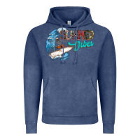 Vintage Denim Summer Vibes Vintage Hoodie - CowhideDigitalArt