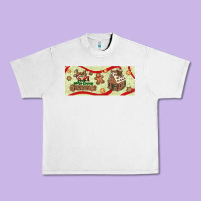 Just A Girl Who Loves Christmas Urban Heavy Tee Designed By Bundleandbundleshop