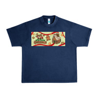 Navy just a girl who loves christmas Urban Heavy Tee - BundleAndBundleShop