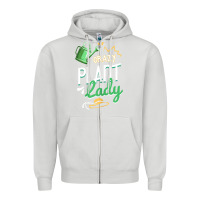 Dove Grey crazy plant lady gardener lover Zipper Hoodie - linhVisuals