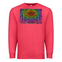 Cardinal colorful zebra background Premium Sweatshirt - RanaPortraitStore