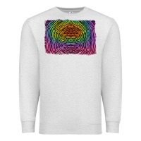 Oatmeal Heather colorful zebra background Premium Sweatshirt - RanaPortraitStore