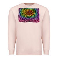 Pale Pink colorful zebra background Premium Sweatshirt - RanaPortraitStore