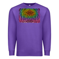 Purple colorful zebra background Premium Sweatshirt - RanaPortraitStore