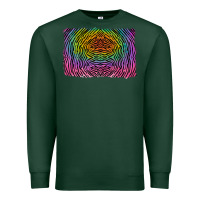 Sports Green colorful zebra background Premium Sweatshirt - RanaPortraitStore