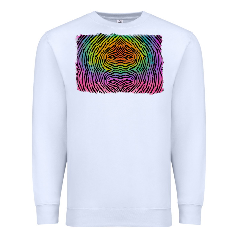 Colorful Zebra Background Premium Sweatshirt by RanaPortraitStore | Teevron