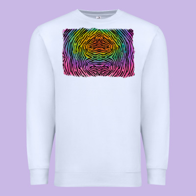 Colorful Zebra Background Premium Sweatshirt Designed By Ranaportraitstore