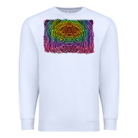 White colorful zebra background Premium Sweatshirt - RanaPortraitStore