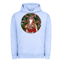 Pigment Grape Ice Brown Cow Christmas Urban Hoodie - RanaPortraitStore