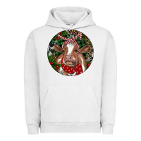 Pigment Lunar Rock Brown Cow Christmas Urban Hoodie - RanaPortraitStore