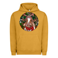 Pigment Peanut Butter Brown Cow Christmas Urban Hoodie - RanaPortraitStore