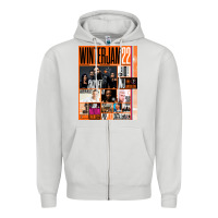 Dove Grey Winter Jam Zipper Hoodie - linhVisuals
