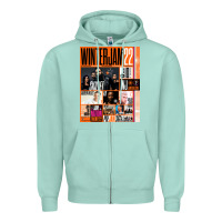 Seafoam Winter Jam Zipper Hoodie - linhVisuals