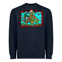 Navy merry & bright Heavyweight Sweatshirt - JahusDesignShop