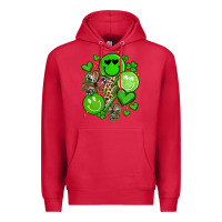 Cardinal st patrick's day green smile Premium Hoodie - Artiststas
