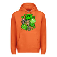 Carrot st patrick's day green smile Premium Hoodie - Artiststas