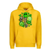 Lemon st patrick's day green smile Premium Hoodie - Artiststas