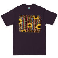 Plum sunflowers serape leopard Premium Tee - RanaPortraitStore