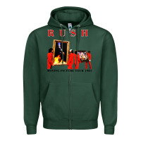Sports Green rush moving pictures Zipper Hoodie - linhVisuals