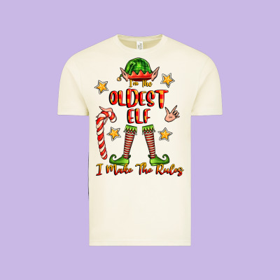 Im The Oldest Elf I Make The Rules Vintage Tee Designed By Fadigitalartstudio