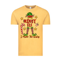 Vintage Mustard im the oldest elf i make the rules Vintage Tee - FaDigitalArtStudio