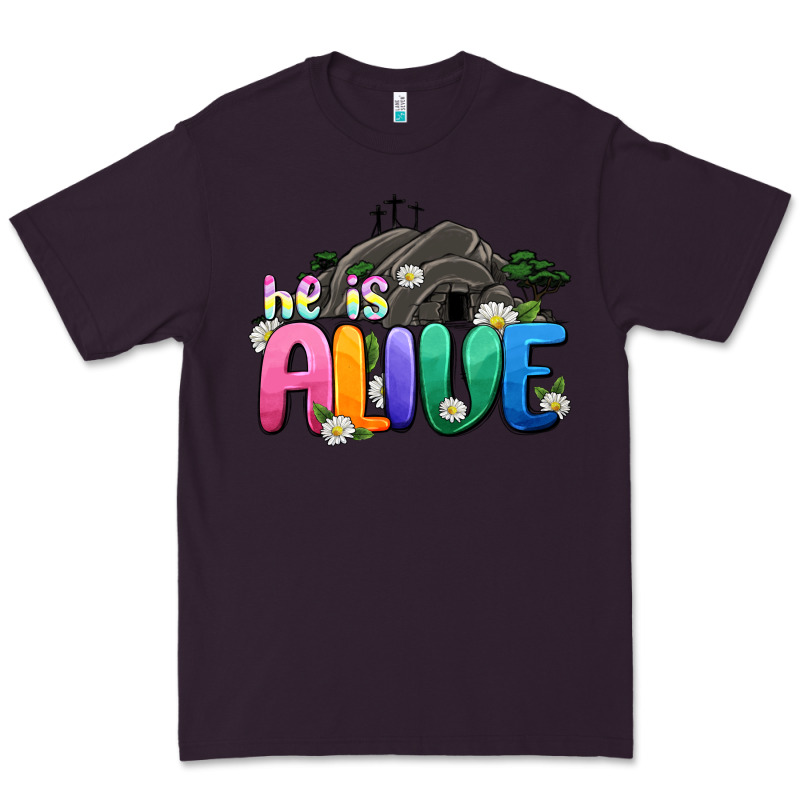 Easter Day He Is Alive Premium Tee by OliviaCreatesArt | Teevron
