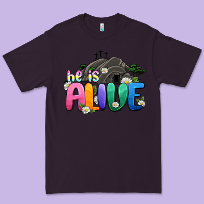 Easter Day He Is Alive Premium Tee Designed By Oliviacreatesart