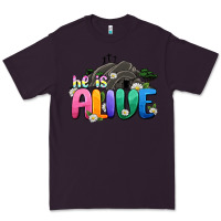 Plum Easter Day He is alive Premium Tee - OliviaCreatesArt