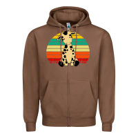 Chestnut africa animals african safari retro Zipper Hoodie - linhVisuals